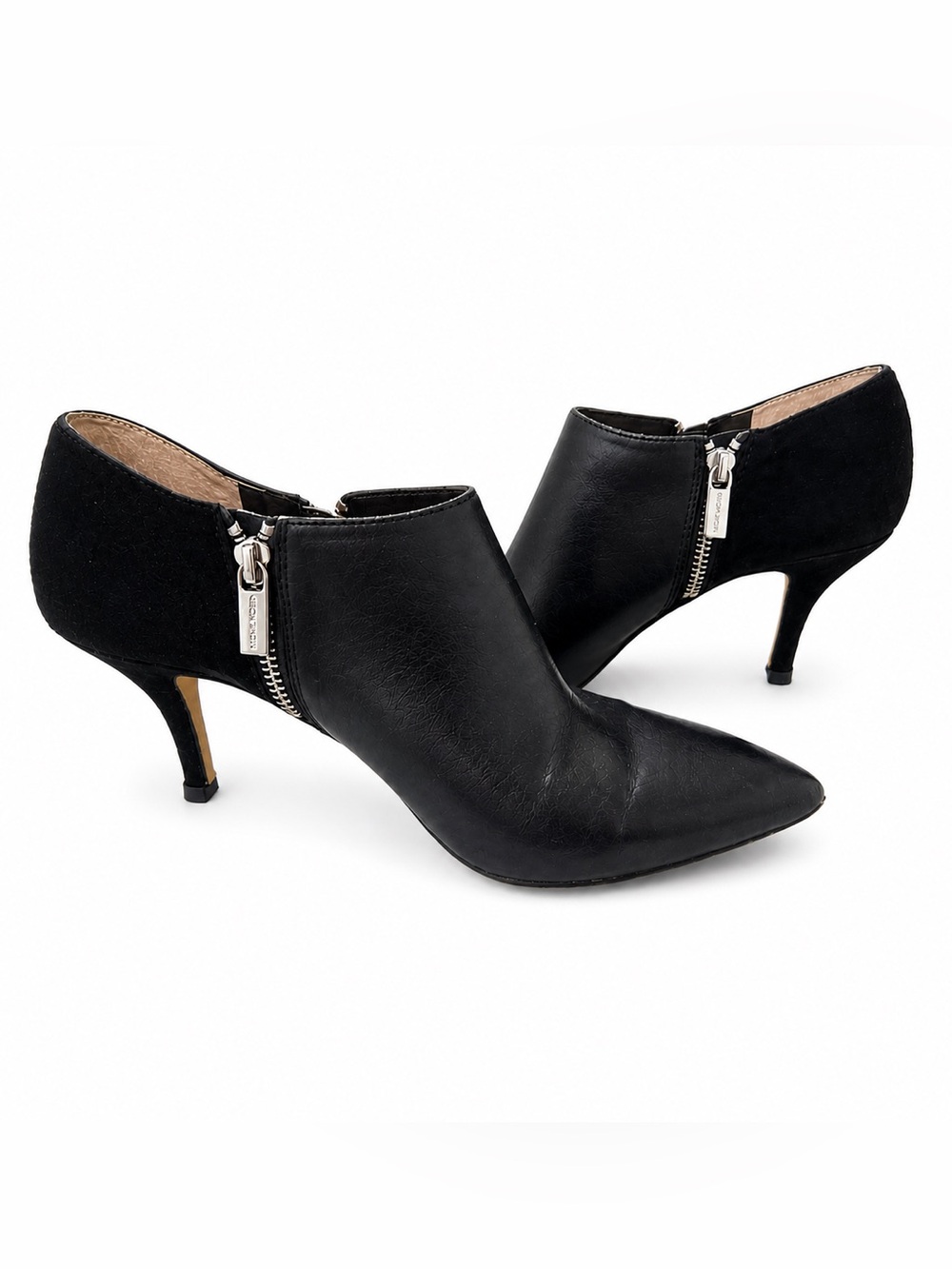 Michael Kors Suede Leather Ankle Booties – Size 9.5 – Black